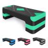 HaoKang Adjustabl Aerobic Stepper Fitness Step Platform Health Workout for Sports Training Black-Green view 1