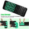HaoKang Adjustabl Aerobic Stepper Fitness Step Platform Health Workout for Sports Training Black-Green view 3