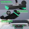 HaoKang Adjustabl Aerobic Stepper Fitness Step Platform Health Workout for Sports Training Black-Green view 4