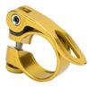 Bike Seatpost Clamp, Aluminum Bike Seat Clamp, Alloy Quick Release Seat Clamp for Road and Mountain Bicycle for XT-C68 31.8mm (Gold) view 1