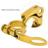 Bike Seatpost Clamp, Aluminum Bike Seat Clamp, Alloy Quick Release Seat Clamp for Road and Mountain Bicycle for XT-C68 31.8mm (Gold) view 3