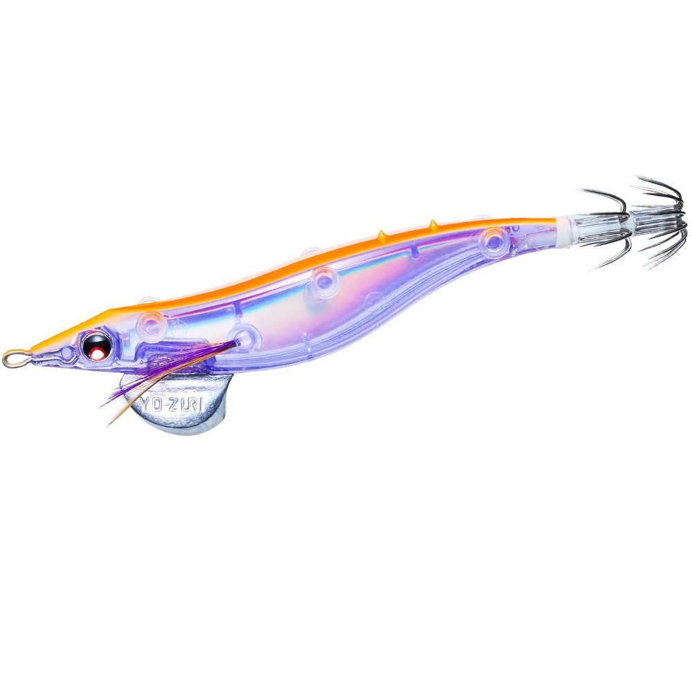 Yozuri Duel A1778-KVOG 14: Sushi Q Squid Jig, for Middle Layers, No. 3.5, Orange (Keimura)
