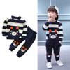 Bear Set Baby Boy Clothes Striped Kids Autumn Tops+Pants Winter Girl Outfits Boys Toddler Winter Outfits 5t (Navy, 120) view 2