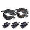 Barbell Clamps 1 Inch - 2 PCS Adjustable Barbell Clips Quick Release Locking Weight Clips Olympic Barbell Collars (Black 0.98-1.18inch) view 1