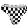 BAIKUTOUAN Black and White Checkerboard Women's Bikini Bottom Classic Briefs Casual Panty Sexy Cute Printed Underwear view 4