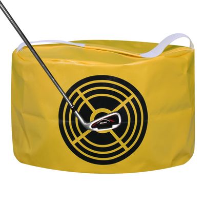Scott Edward Golf Smash Bag Impact Bag, Power Smash, Hitting Pocket, Practice Swing Tool Waterproof Durable PVC Fabric (Yell)