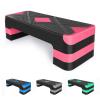 HaoKang Adjustabl Aerobic Stepper Fitness Step Platform Health Workout for Sports Training Black-Red view 1