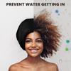 2 Pack YOGINGO Extra Large Swim Cap for Women and Men Adult Youth,Waterproof Silicone Swim Cap for Very Long Hair, Thick Curly Hair & Dreadlocks Braids Weaves Afro Hair (Black) view 4