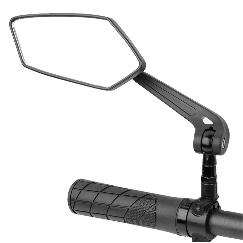 HD Bike Mirror Left Side, 360 Degree Adjustable Bike Rearview Mirror With Large Lens, Bike Mirrors Handlebar Rearview Mirror