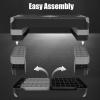 Adjustable Workout Aerobic Stepper in Fitness & Exercise Step Platform Trainer 3 settings adjustable height 4-6-8 view 3