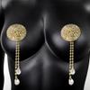 Adhesive Bra Breast Pads Concealer Crystal Nipple Jewelry Tassels Nipple Covers Jewelry Chest Nipple Sticker Breast Petals view 3
