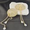 Adhesive Bra Breast Pads Concealer Crystal Nipple Jewelry Tassels Nipple Covers Jewelry Chest Nipple Sticker Breast Petals view 4