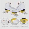 Ugboiu Roller Skates for Women and Men - Classic Double-Row Derby Skates With 4 Shiny Wheels for Indoor and Outdoor Use view 2