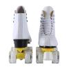 Ugboiu Roller Skates for Women and Men - Classic Double-Row Derby Skates With 4 Shiny Wheels for Indoor and Outdoor Use view 3