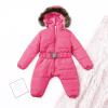 Outerwear Infant Snowsuit Jumpsuit Hooded Warm Girls Jacket Coat Romper Baby Girls Snow Toddler (Hot Pink, 9-12 Months) view 3