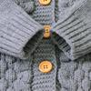 Sweater Girl Coat Warm Hooded Jacket Infant Baby Knit Boy Winter Outwear Girls Crazy Sweaters for (Grey, 3-6 Months) view 4