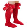 Stockings Princess Sock Baby Girls Socks Solid Kids Mid-Calf Length Knee-High Carbon Soldier Kids (Red, 3-18 Months) view 2