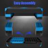 Adjustable Workout Aerobic Stepper in Fitness & Exercise Step Platform Trainer 3 settings adjustable height 4-6-8 view 3