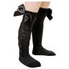 Stockings Princess Sock Baby Girls Socks Solid Kids Mid-Calf Length Knee-High Carbon Soldier Kids (Black, 3-18 Months) view 3