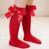 Stockings Princess Sock Baby Girls Socks Solid Kids Mid-Calf Length Knee-High Toddler Baby Care 20 (Red, 3-18 Months) view 2