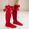 Stockings Princess Sock Baby Girls Socks Solid Kids Mid-Calf Length Knee-High Toddler Baby Care 20 (Red, 3-18 Months) view 3