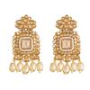 Bodha Traditional Indian Gold Plated Kundan Pearl Bridal Choker Necklace Jewelry Set with Earrings and Tikka for Women (Gold LCT) (SJN_60_G.LCT) view 4