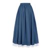Mingyuezai Women's Renaissance Skirt Victorian Peasant Double-Layer Maxi Long Skirt(YMX2022019,XL) view 3