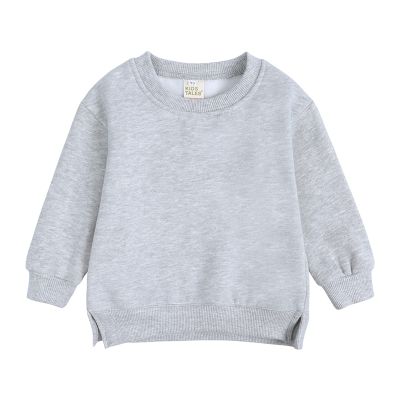 Top Fleece Coat Plus Sweatshirt Pullover Babies Solid Children's Color Girls Tops Girls Athletic T (Grey, 2-3 Years)