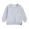 Top Fleece Coat Plus Sweatshirt Pullover Babies Solid Children's Color Girls Tops Girls Athletic T (Grey, 2-3 Years) view 1
