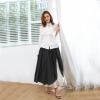 Mingyuezai Women's Renaissance Skirt Victorian Peasant Double-Layer Maxi Long Skirt(YMX2022015,2XL) view 2