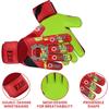 EFAH SPORTS Soccer Goalkeeper Gloves for Kids Boys Children Youth Football Goalie Gloves with Strong Grip Palms (Size 7, Red/F.Yellow) view 2
