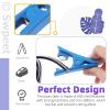 Swpeet 50Pcs BH59 Disc Brake Cable Hose Cutter with Bicycle Hydraulic Hose Fitting Insert Tool and Hydraulic Hose Cutter Assortment Kit, Needle Driver Insertion Tool Install Brake Olive and Inserts view 4