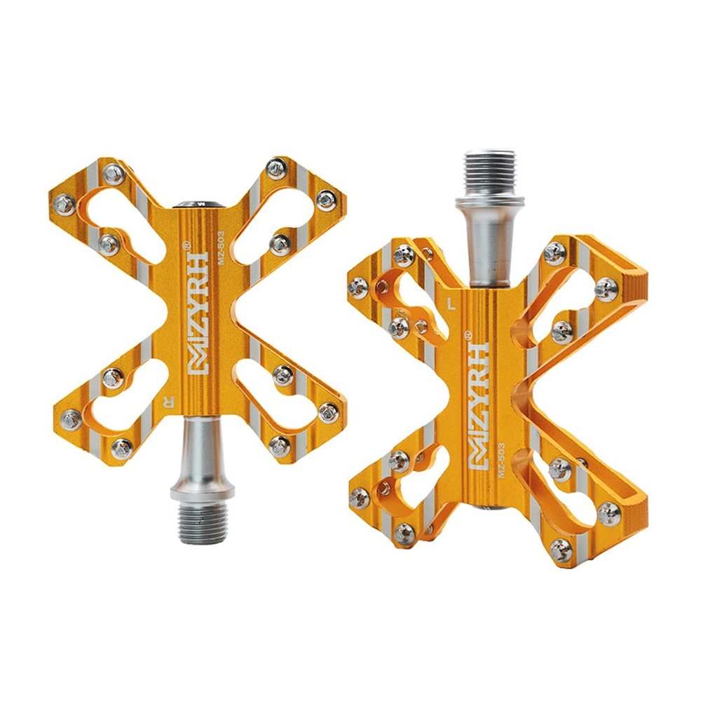 HAIBING 503 Road MTB Mountain Bike 3Bearing Pedal CNC Machined Aluminum Alloy Ultralight Pedals Replacement Upgrade Accessories (Color : C)