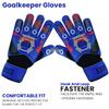 EFAH SPORTS Soccer Goalkeeper Gloves for Kids Boys Children Youth Football Goalie Gloves with Strong Grip Palms (Size 7, Blue/White) view 3