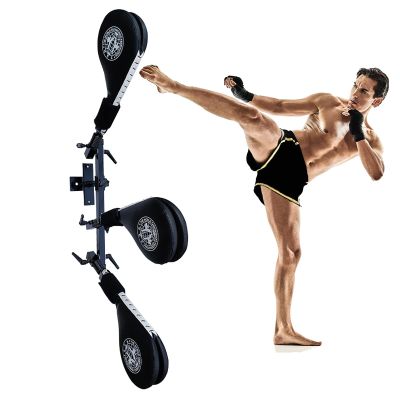 CSBH Multifunctional Training Equipment Triple Target Holder, Taekwondo Kick Pads, Kicking Boxing Hands-Free Kicking Pads for Martial Arts with Mounting Bracket, 3 Pack Kicking