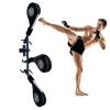 CSBH Multifunctional Training Equipment Triple Target Holder, Taekwondo Kick Pads, Kicking Boxing Hands-Free Kicking Pads for Martial Arts with Mounting Bracket, 3 Pack Kicking view 1