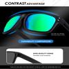 ANYLUV Mens Sunglasses Polarized, Retro Sunglasses for Men Women Square Style UV400 Protection for Driving view 3