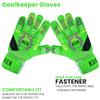 EFAH SPORTS Soccer Goalkeeper Gloves for Kids Boys Children Youth Football Goalie Gloves with Strong Grip Palms (Size 4, Green) view 3