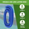 Premium 3/4 Inch Dia Bilge Pump Hose Kit, 6.5 ft Kinkfree Flexible PVC Hose, Thru Hull Fitting, 2 Stainless Steel Clamps, Blue view 2