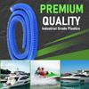 Premium 3/4 Inch Dia Bilge Pump Hose Kit, 6.5 ft Kinkfree Flexible PVC Hose, Thru Hull Fitting, 2 Stainless Steel Clamps, Blue view 3