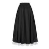 Mingyuezai Women's Renaissance Skirt Victorian Peasant Double-Layer Maxi Long Skirt(YMX2022015,L) view 4