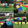 Sonyabecca Kids Play Parachute, Play Parachute 20ft with 16 Handles for Kids Cooperation Group Play view 2