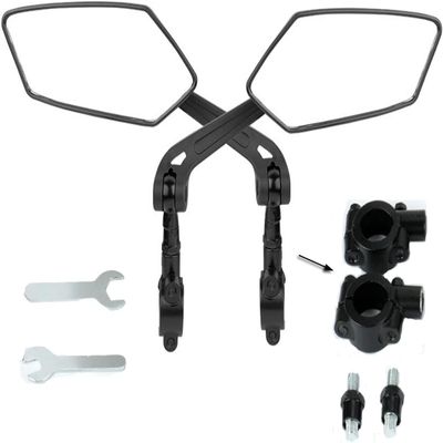 HD Bike Mirror Right Side, 360 Degree Adjustable Bike Rearview Mirror With Large Lens, Bike Mirrors Handlebar Rearview Mirror