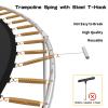 Blanketown 7" Trampoline Springs with Spring Tool Heavy-Duty Galvanized Steel Weather-Resistant Universal Replacement Trampoline Springs,Trampoline Accessories of 20 Pack view 3