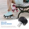 Homoyoyo Roller Skates Toe Stops Plugs Adjustable Rubber Brake Block Stoppers for Rollar Skate Stoppers Replacement Parts Accessories (Black) view 2