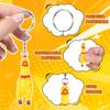 NUOBESTY 3 Pack Mini Squeeze Screaming Chicken Keychain - Funny Yellow Chicken Pendant Cute Novelty Keychain for Keys, Bags, Phones view 3