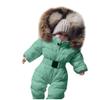 Boy Baby Coat Jumpsuit Warm Girl Winter Infant Jacket Outerwear Hooded Romper Boys Coat&Jacket Baby (Green, 0-3 Months) view 1