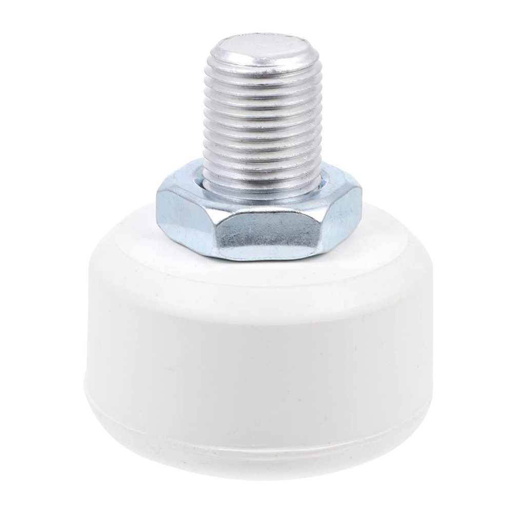Homoyoyo Brake Tools Roller Skates Toe Stops Plugs Adjustable Rubber Brake Block Stoppers for Rollar Stoppers Replacement Parts Accessories (White, with Hole) Roller Skates Shoes