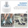 Homoyoyo Brake Tools Roller Skates Toe Stops Plugs Adjustable Rubber Brake Block Stoppers for Rollar Stoppers Replacement Parts Accessories (White, with Hole) Roller Skates Shoes view 2