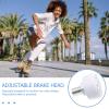 Homoyoyo Brake Tools Roller Skates Toe Stops Plugs Adjustable Rubber Brake Block Stoppers for Rollar Stoppers Replacement Parts Accessories (White, with Hole) Roller Skates Shoes view 3